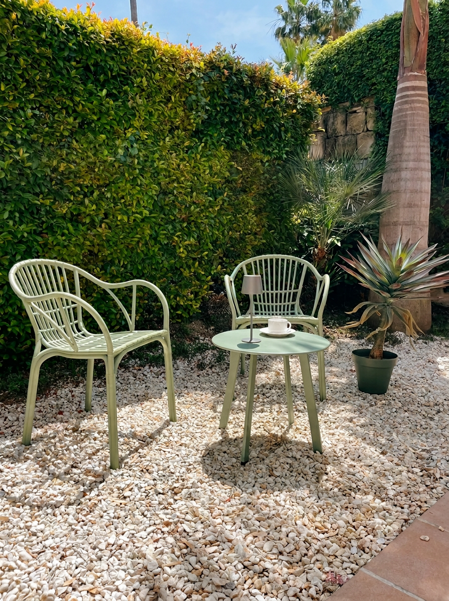 Private garden corner